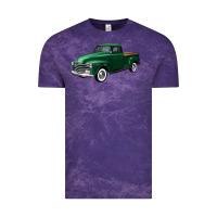 Cloud Purple western green truck right 34 view Vintage Tee - FaDigitalArtStudio