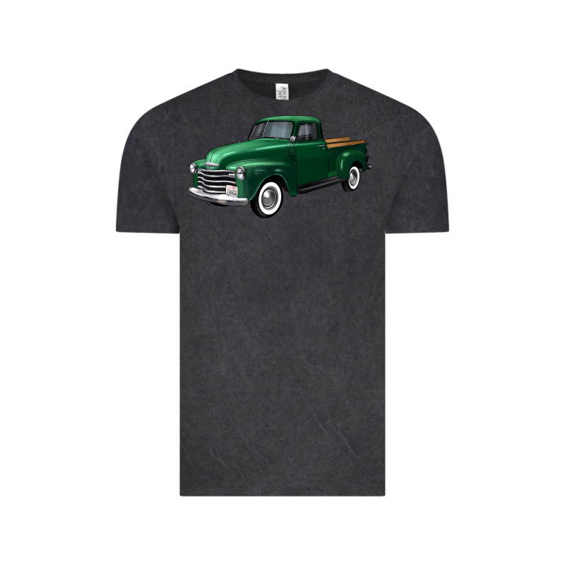 Western Green Truck Right 34 View Vintage Tee by FaDigitalArtStudio | Teevron