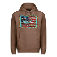 Chestnut flag cactus horseshoe Premium Hoodie - AdoDesignShop