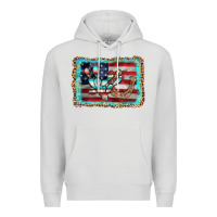 Dove Grey flag cactus horseshoe Premium Hoodie - AdoDesignShop