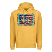 Mustard flag cactus horseshoe Premium Hoodie - AdoDesignShop