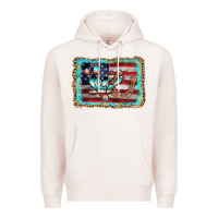 Pale Pink flag cactus horseshoe Premium Hoodie - AdoDesignShop