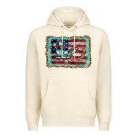 Sandshell flag cactus horseshoe Premium Hoodie - AdoDesignShop