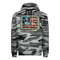 Slate Camo flag cactus horseshoe Premium Hoodie - AdoDesignShop
