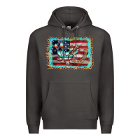 Smoke flag cactus horseshoe Premium Hoodie - AdoDesignShop