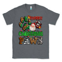 Charcoal Heather merry christmas paws with santa Classic Tee - AdoDesignShop