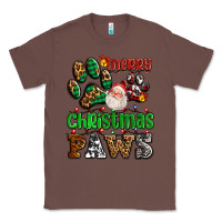 Chestnut merry christmas paws with santa Classic Tee - AdoDesignShop