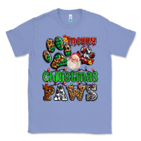Colony Blue merry christmas paws with santa Classic Tee - AdoDesignShop