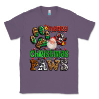 Lavender merry christmas paws with santa Classic Tee - AdoDesignShop