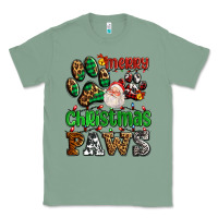 Sage merry christmas paws with santa Classic Tee - AdoDesignShop