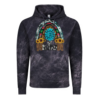 Cloud Black western rainbow  be kind Vintage Hoodie - RanaPortraitStore