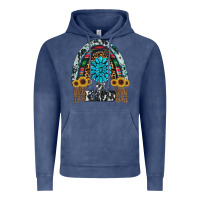 Vintage Denim western rainbow  be kind Vintage Hoodie - RanaPortraitStore