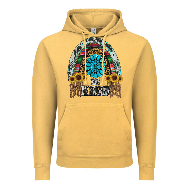 Western Rainbow  Be Kind Vintage Hoodie by RanaPortraitStore | Teevron