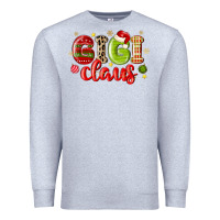 Heather Grey gigi claus Premium Sweatshirt - MaliasSmallBusiness