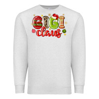 Oatmeal Heather gigi claus Premium Sweatshirt - MaliasSmallBusiness