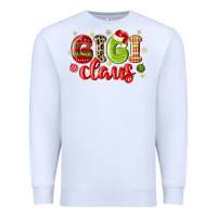 White gigi claus Premium Sweatshirt - MaliasSmallBusiness