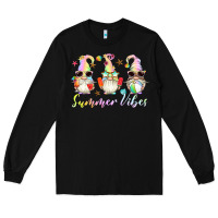 Black summer vibes gnomes Long Sleeve Tee - Artiststas