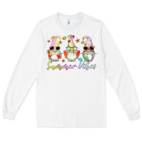 White summer vibes gnomes Long Sleeve Tee - Artiststas