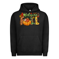 Pigment Black Welcome Fall Urban Hoodie - NancyCooperArtShop
