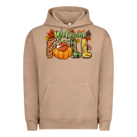 Pigment Burro Welcome Fall Urban Hoodie - NancyCooperArtShop