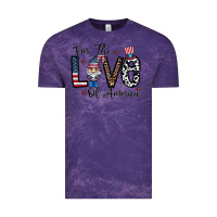Cloud Purple for the lovee of america gnome Vintage Tee - CowhideDigitalArt