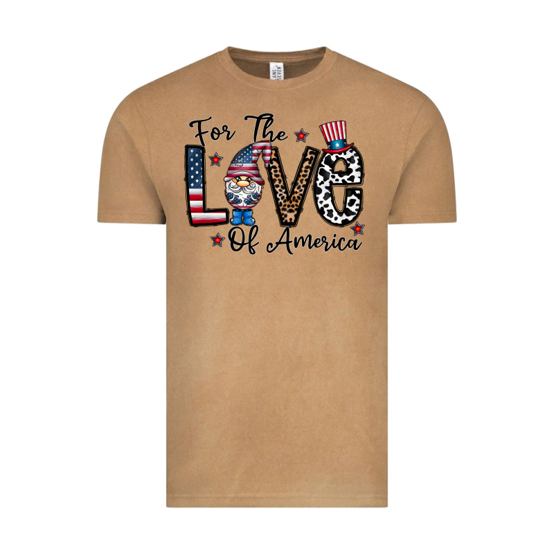 For The Lovee Of America Gnome Vintage Tee by CowhideDigitalArt | Teevron