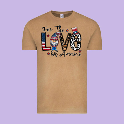For The Lovee Of America Gnome Vintage Tee Designed By Cowhidedigitalart