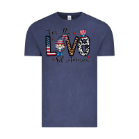 Vintage Denim for the lovee of america gnome Vintage Tee - CowhideDigitalArt