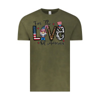 Vintage Olive for the lovee of america gnome Vintage Tee - CowhideDigitalArt