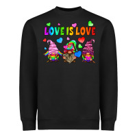 Black lgbtq love is love gnomes Heavyweight Sweatshirt - HRA Design Shop