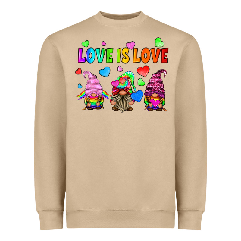 Lgbtq Love Is Love Gnomes Heavyweight Sweatshirt by HRA Design Shop | Teevron