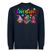 Navy lgbtq love is love gnomes Heavyweight Sweatshirt - HRA Design Shop