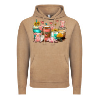Vintage Coffee pigs coffee cups Vintage Hoodie - Zillion Design Studio