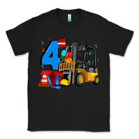 Black forklift birthday four Classic Tee - Artiststas