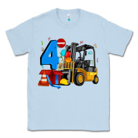 Dusty Blue forklift birthday four Classic Tee - Artiststas