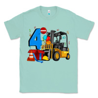 Seafoam forklift birthday four Classic Tee - Artiststas