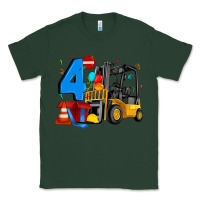 Sports Green forklift birthday four Classic Tee - Artiststas