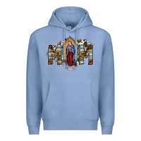 Colony Blue mom virgin mary Premium Hoodie - SublimationCraftShop