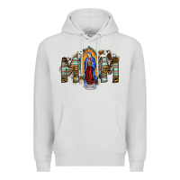 Dove Grey mom virgin mary Premium Hoodie - SublimationCraftShop