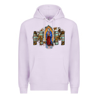 Lilac mom virgin mary Premium Hoodie - SublimationCraftShop