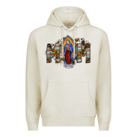Oatmeal Heather mom virgin mary Premium Hoodie - SublimationCraftShop