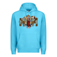Ocean Blue mom virgin mary Premium Hoodie - SublimationCraftShop