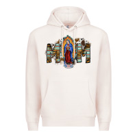 Pale Pink mom virgin mary Premium Hoodie - SublimationCraftShop