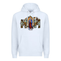 White mom virgin mary Premium Hoodie - SublimationCraftShop