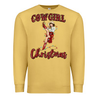 Antique Gold cowgirl christmas Premium Sweatshirt - MaliasSmallBusiness
