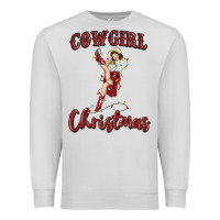 Dove Grey cowgirl christmas Premium Sweatshirt - MaliasSmallBusiness