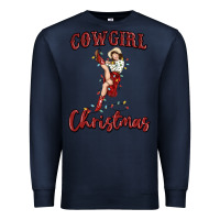 Navy cowgirl christmas Premium Sweatshirt - MaliasSmallBusiness