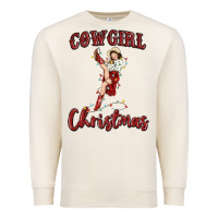Sandshell cowgirl christmas Premium Sweatshirt - MaliasSmallBusiness