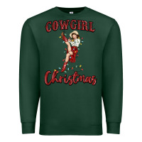 Sports Green cowgirl christmas Premium Sweatshirt - MaliasSmallBusiness