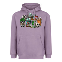 Lavender soccer coffee cups Heavyweight Hoodie - NancyCooperArtShop